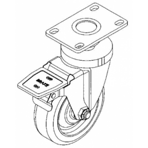 Caster - Swivel Wheel 3 1/2" with Lock (Front) - 56113